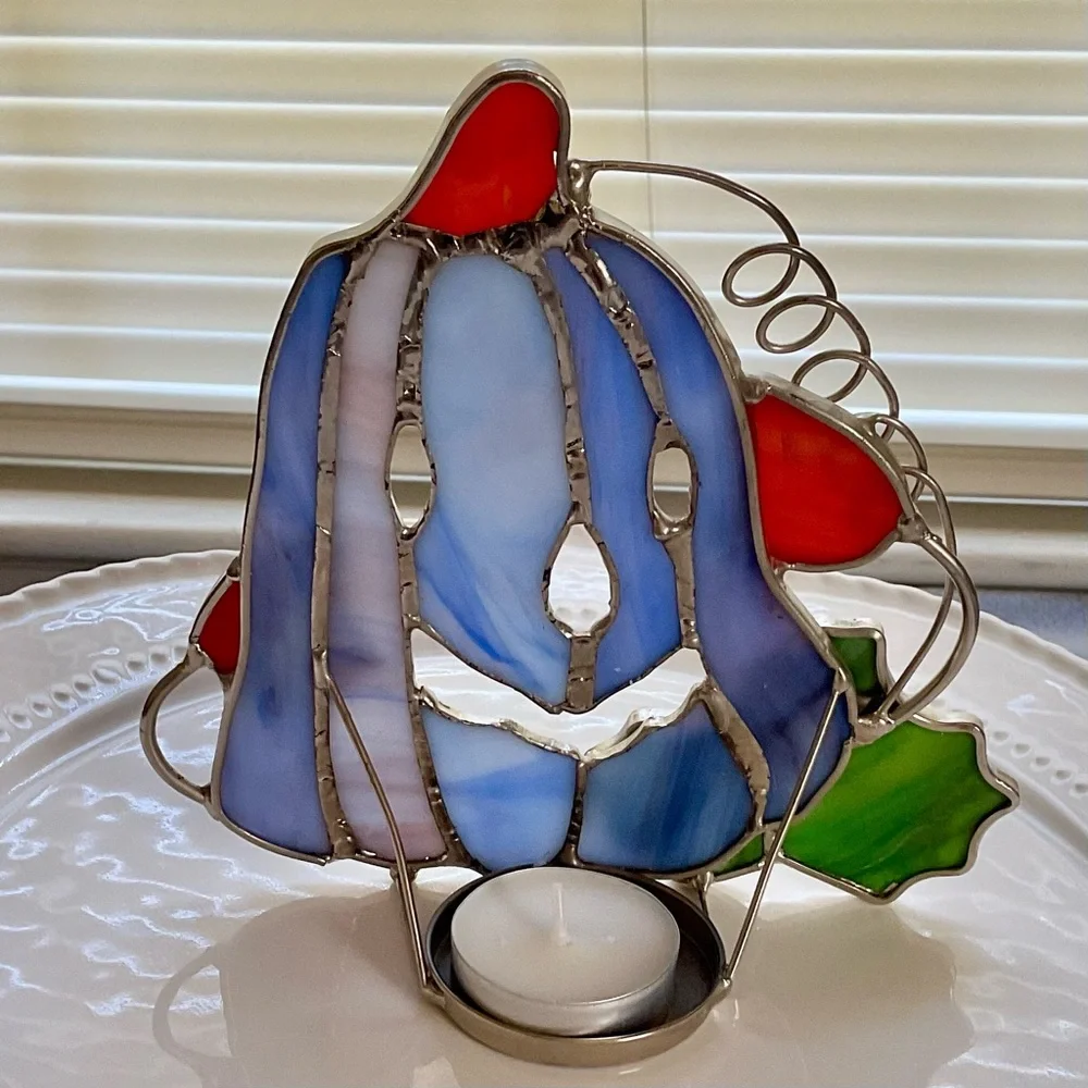 Stained Glass Pumpkin Candleholder: Tea Light Votive